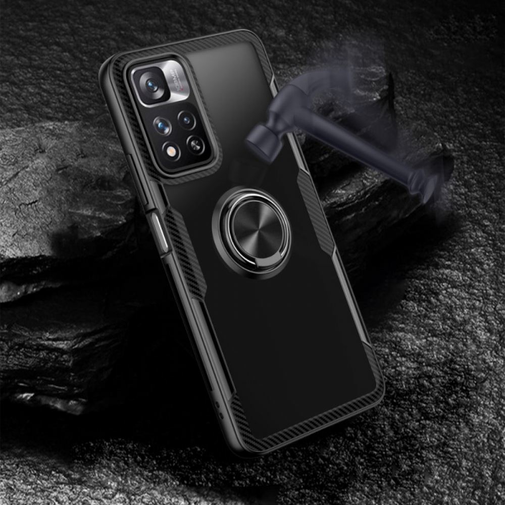 Kryt Na Xiaomi Redmi Note 11 Pro Plus 5G Kovový Kroužek Z Uhlíkových Vláken