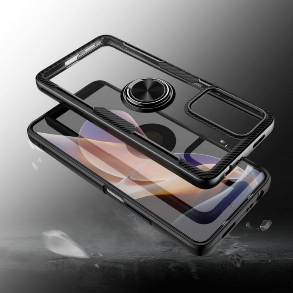 Kryt Na Xiaomi Redmi Note 11 Pro Plus 5G Kovový Kroužek Z Uhlíkových Vláken