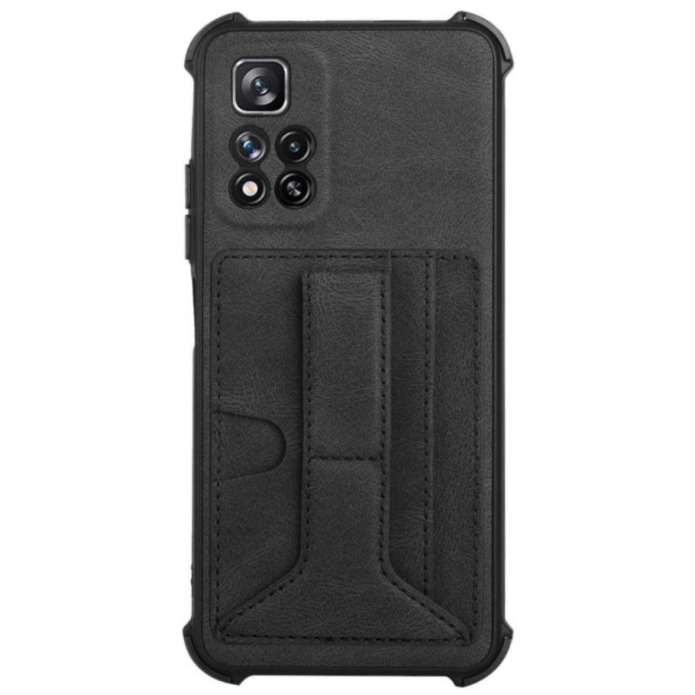 Kryt Na Xiaomi Redmi Note 11 Pro Plus 5G Kožený Držák A Držitel Karty