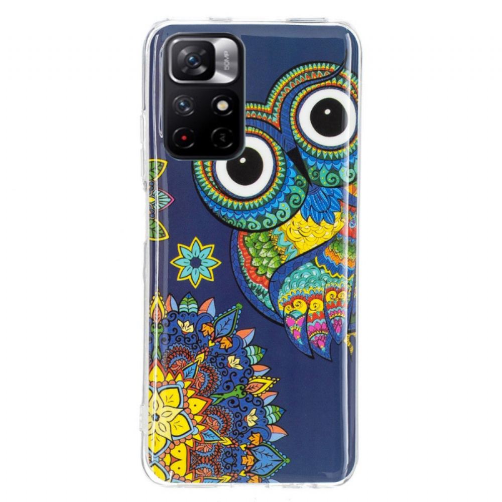 Kryt Na Xiaomi Redmi Note 11 Pro Plus 5G Mandala Fluorescenční Sova