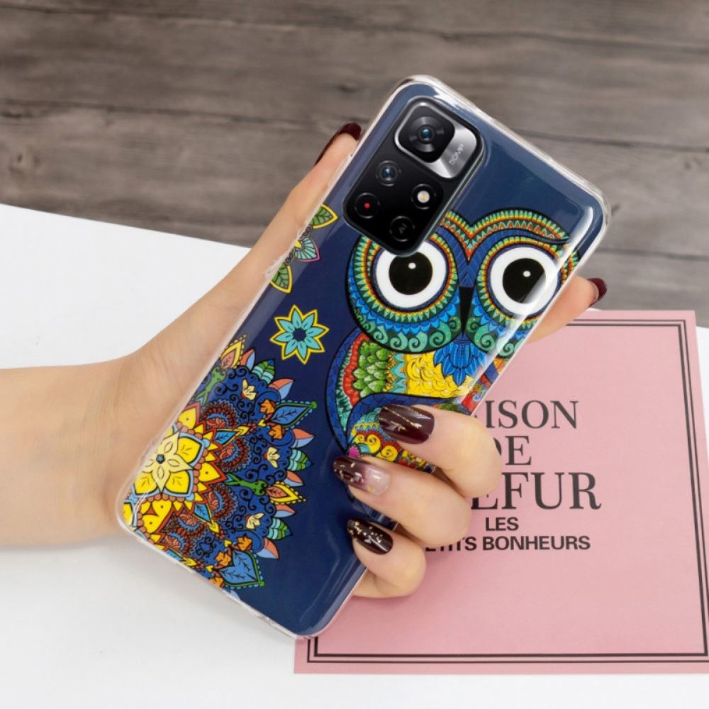 Kryt Na Xiaomi Redmi Note 11 Pro Plus 5G Mandala Fluorescenční Sova