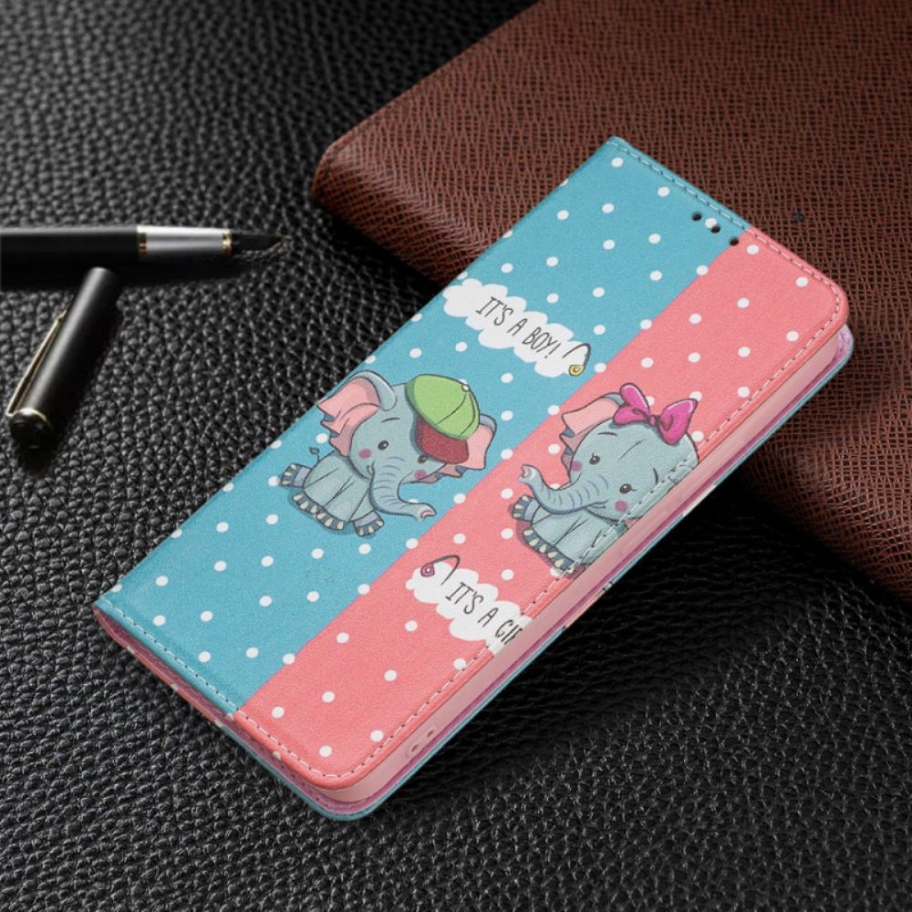 Kryty Na Mobil Na Xiaomi Redmi Note 11 Pro Plus 5G Flipové Pouzdro Slůňata