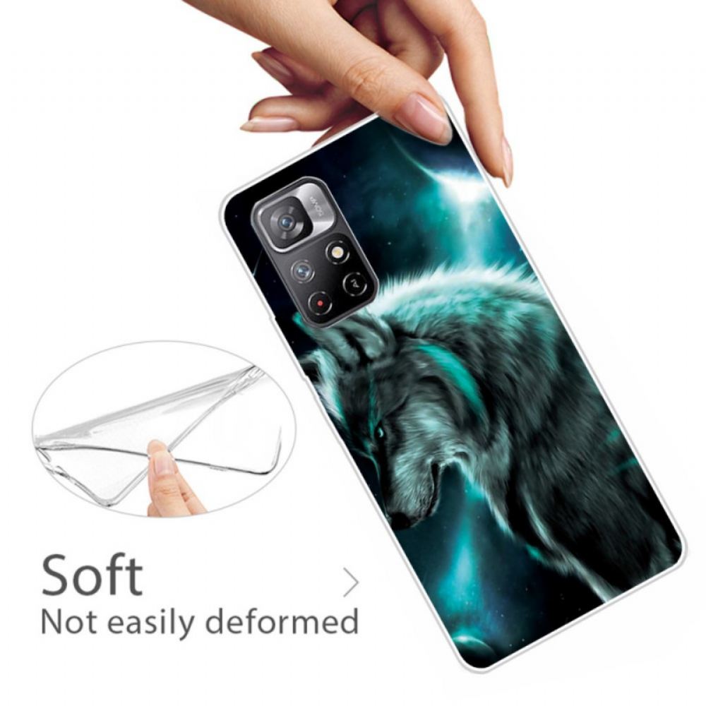 Kryty Na Mobil Na Xiaomi Redmi Note 11 Pro Plus 5G Silikonový Vlk