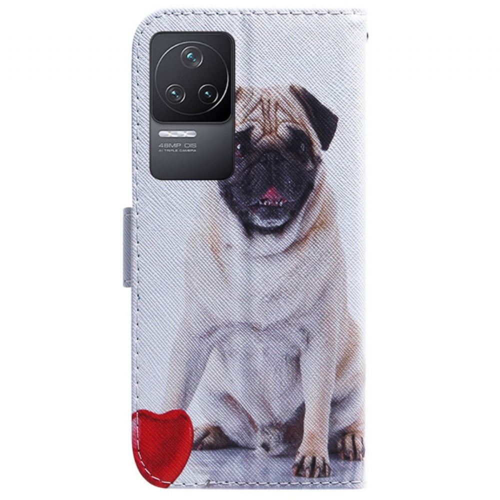 Flipové Pouzdro Na Poco F4 Mops Pes