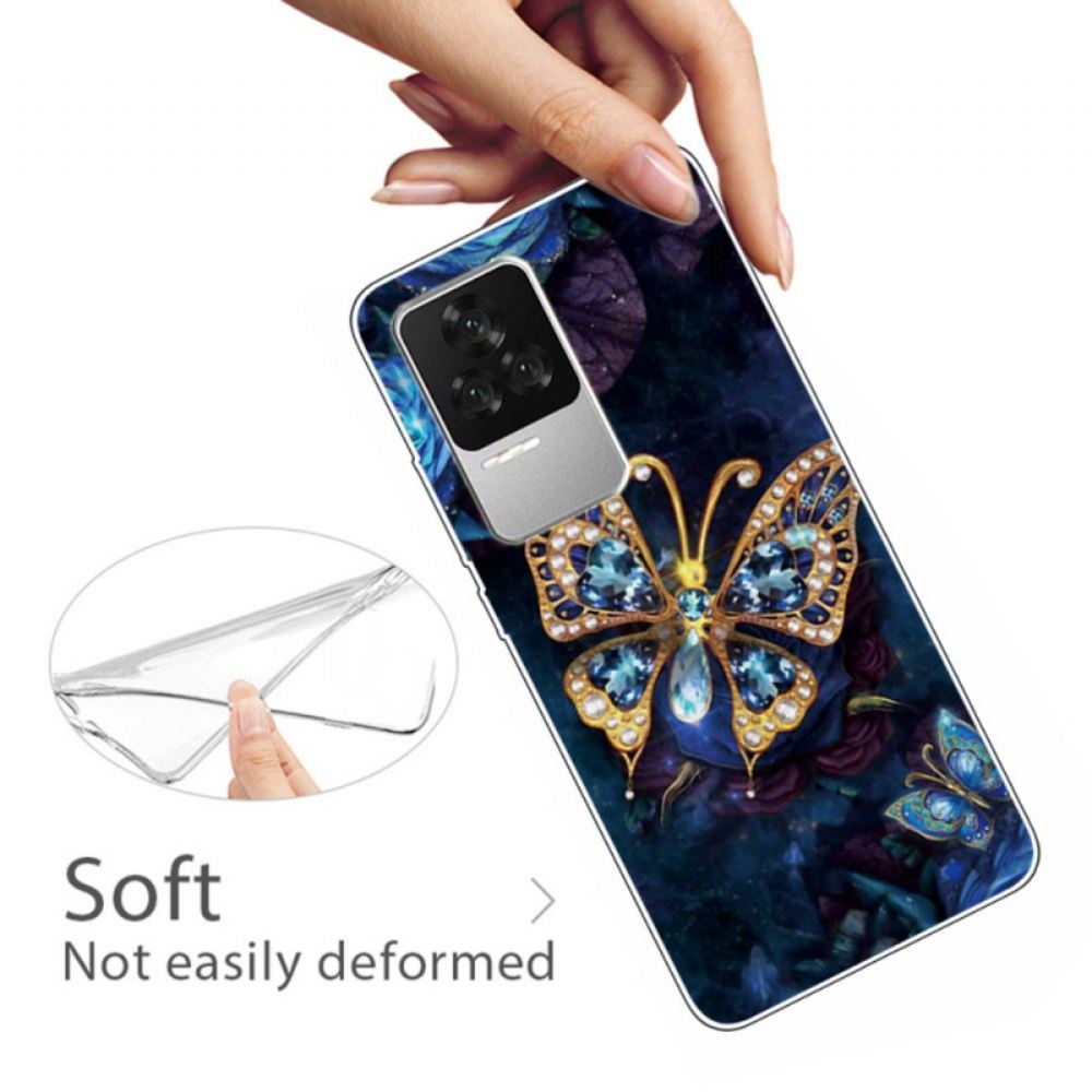 Kryt Na Poco F4 Silikonový Motýlek