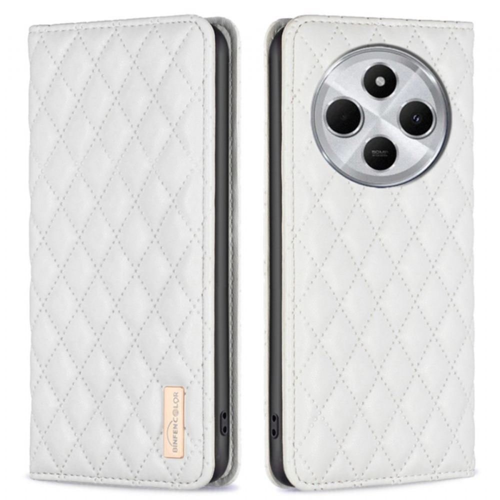 Kožené Pouzdro Folio Na Poco C75 Prošívaná Barva Binfen