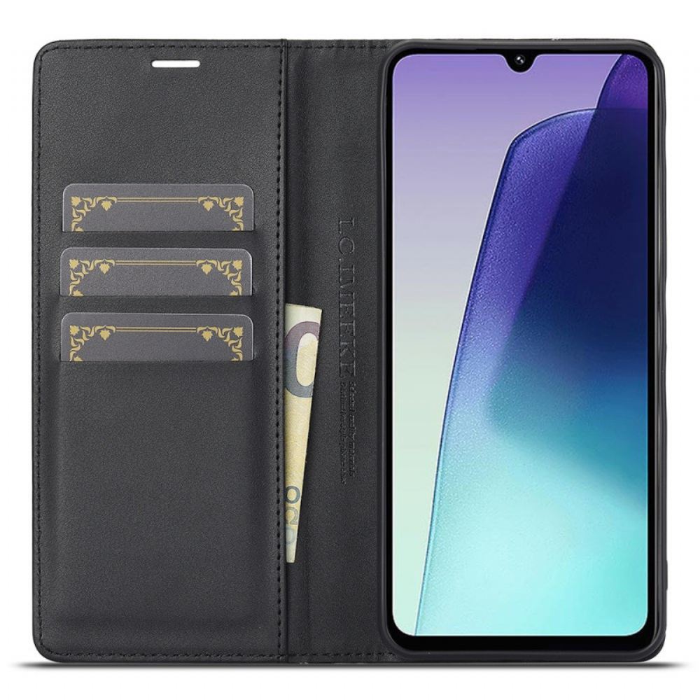 Kožené Pouzdro Folio Na Poco C75 Uhlíková Textura