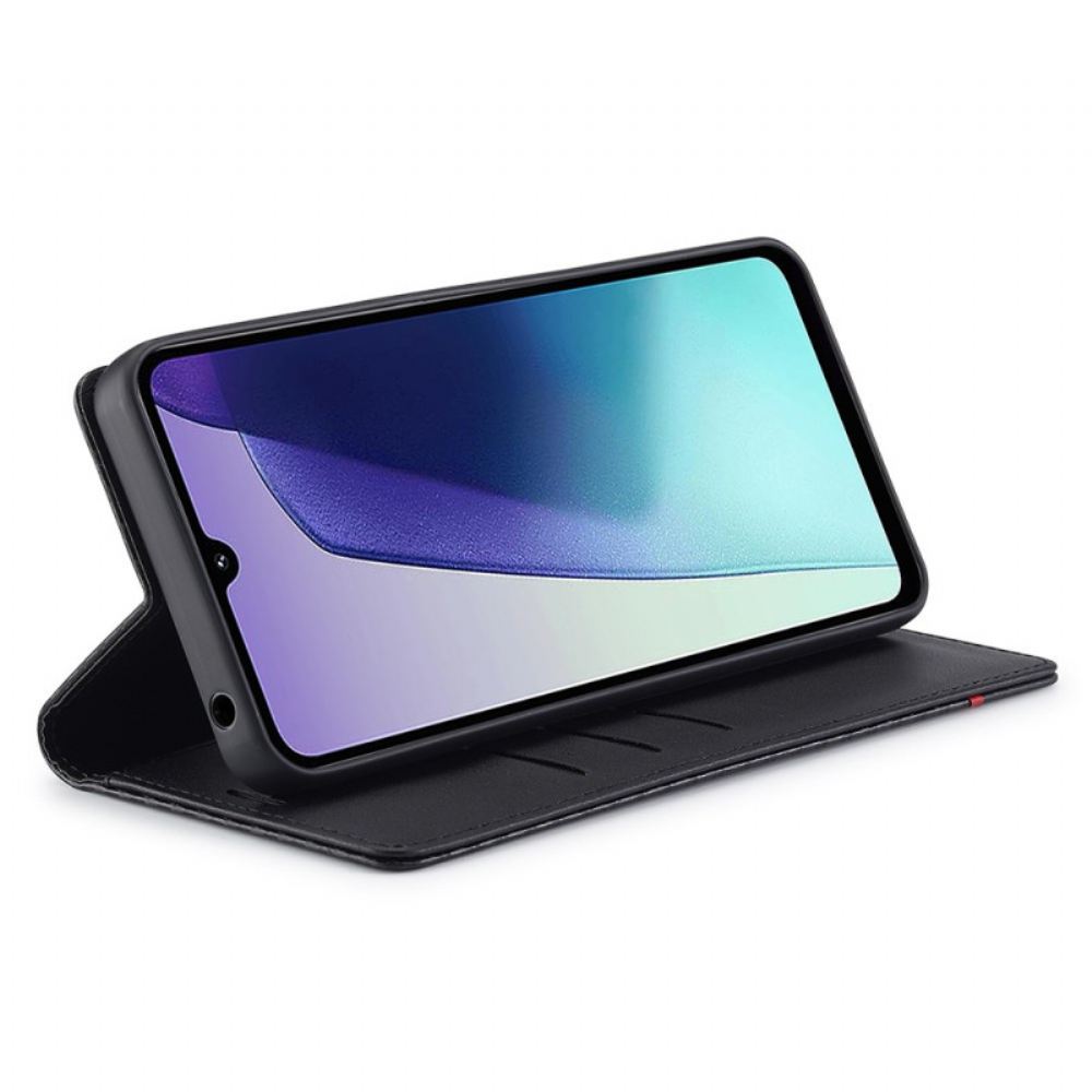 Kožené Pouzdro Folio Na Poco C75 Uhlíková Textura