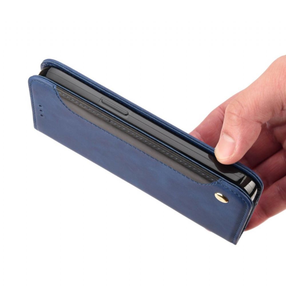 Kožené Pouzdro Folio Poco C75 Dvoubarevná