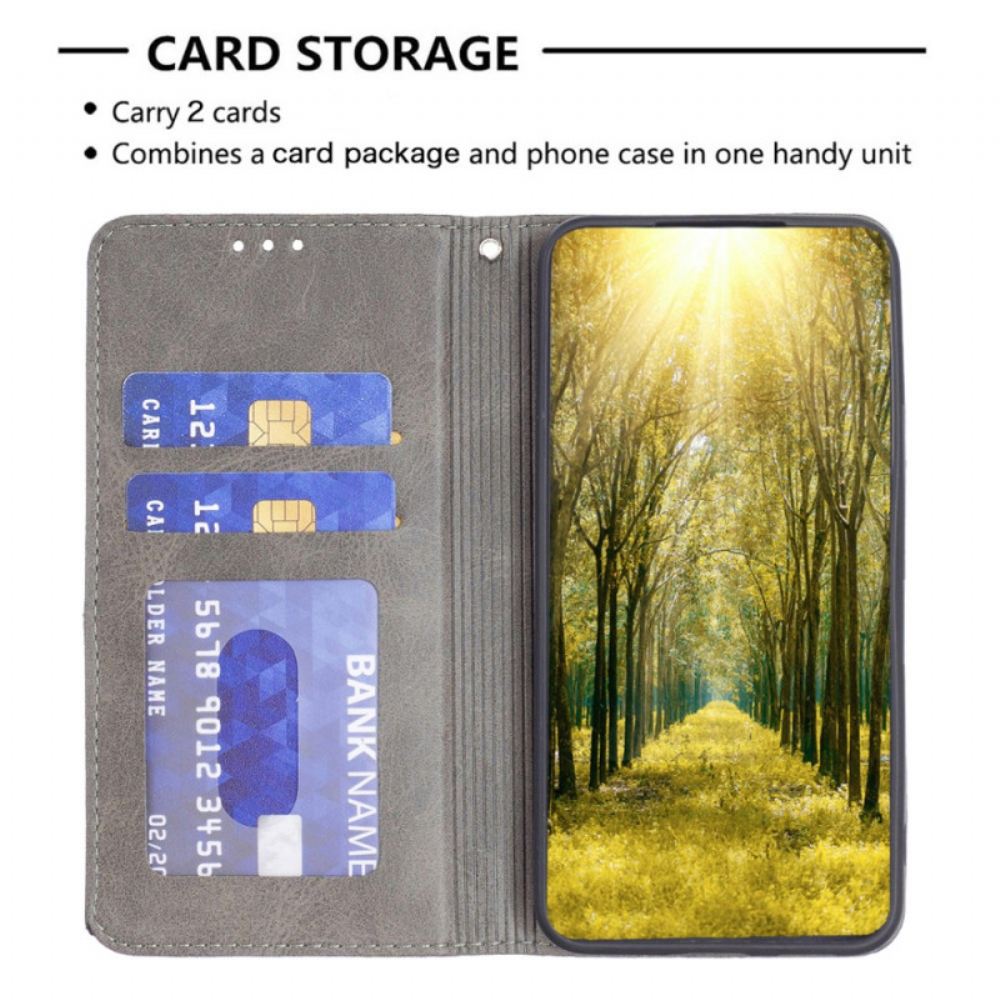 Kožené Pouzdro Folio Poco C75 Geometrická Barva Binfen