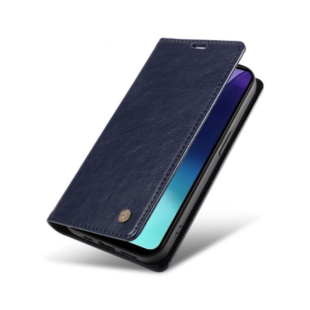 Kožené Pouzdro Folio Poco C75 Retro Design Yikatu