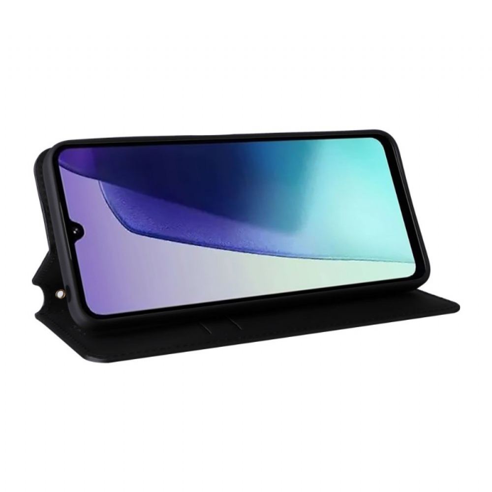 Kožené Pouzdro Poco C75 Kryty Na Mobil Diamantový Vzor