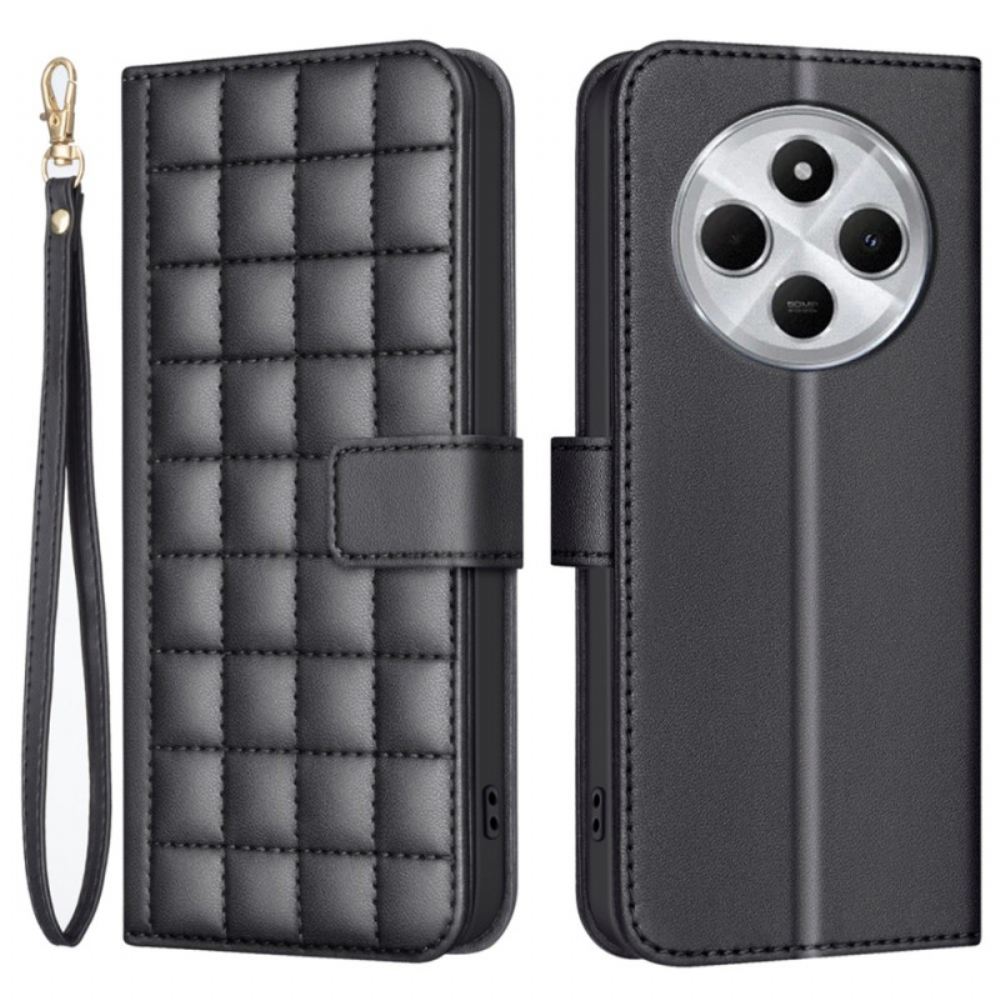 Kožený Kryt Na Poco C75 Binfen Color Styl Prošívané Bundy