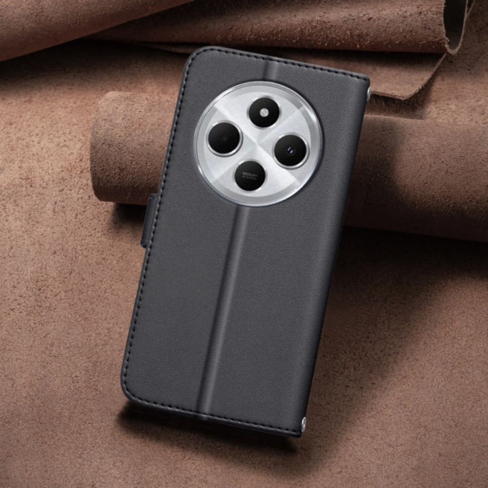 Kožený Kryt Na Poco C75 Binfen Color Styl Prošívané Bundy