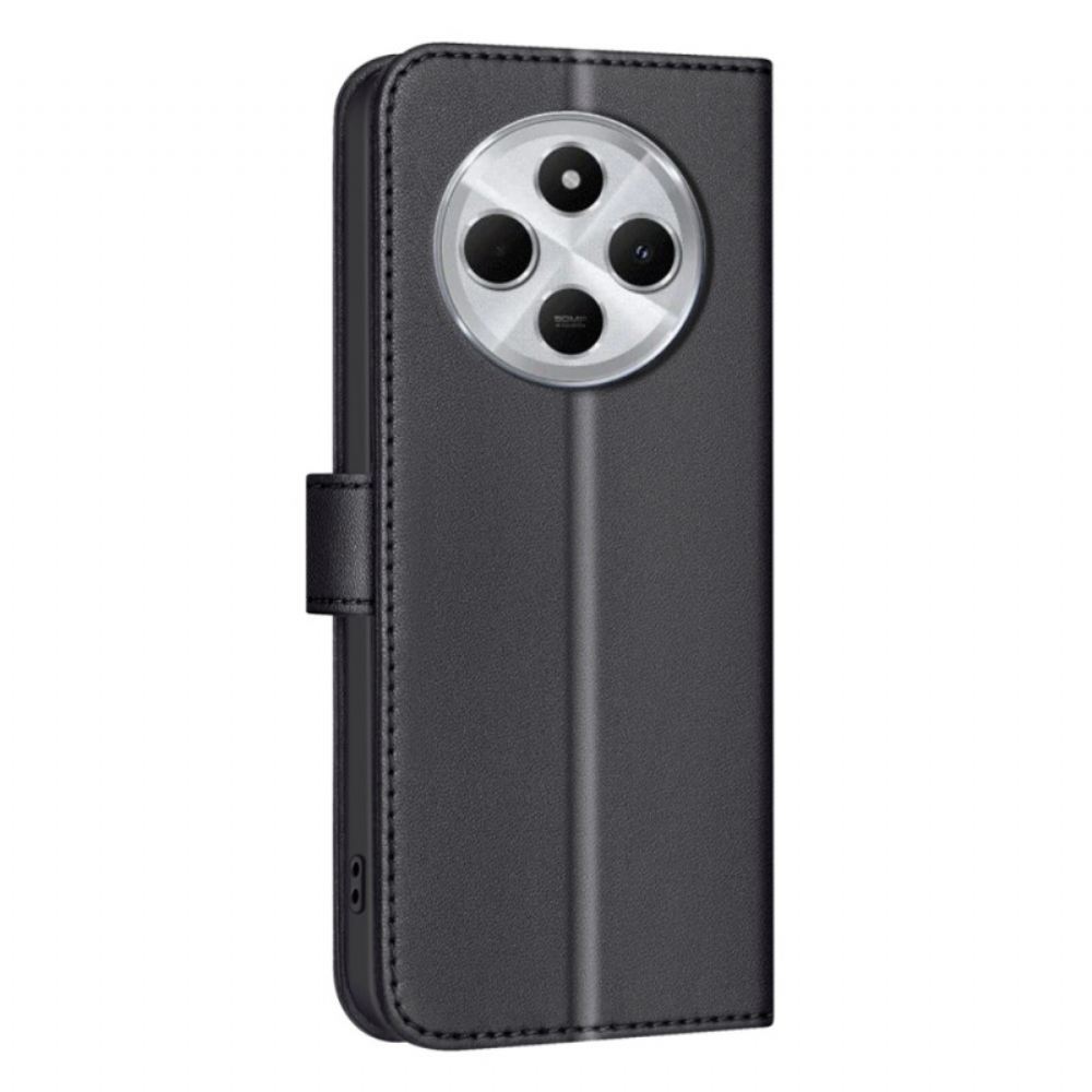 Kožený Kryt Na Poco C75 Binfen Color Styl Prošívané Bundy