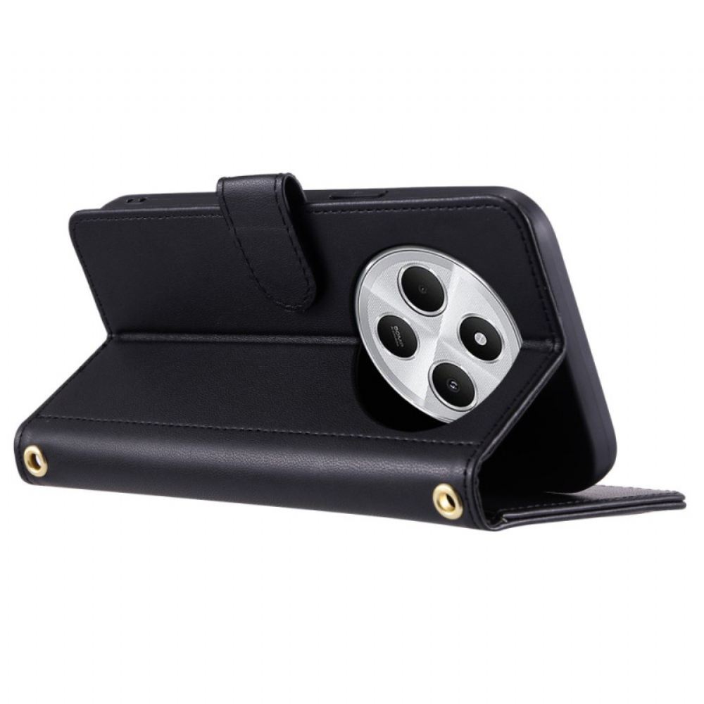 Kožený Kryt Na Poco C75 Prošívané