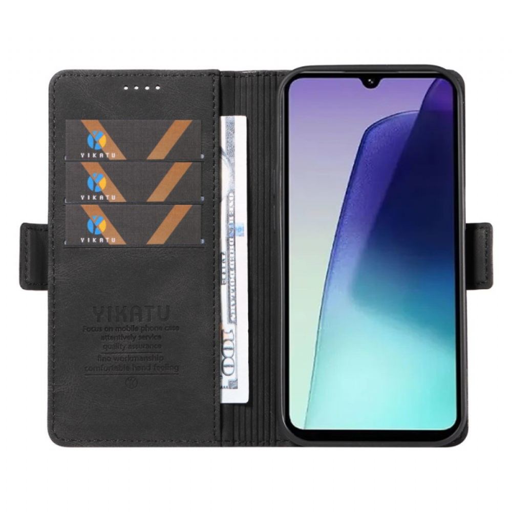 Kožený Kryt Na Poco C75 Semišový Efekt Yikatu