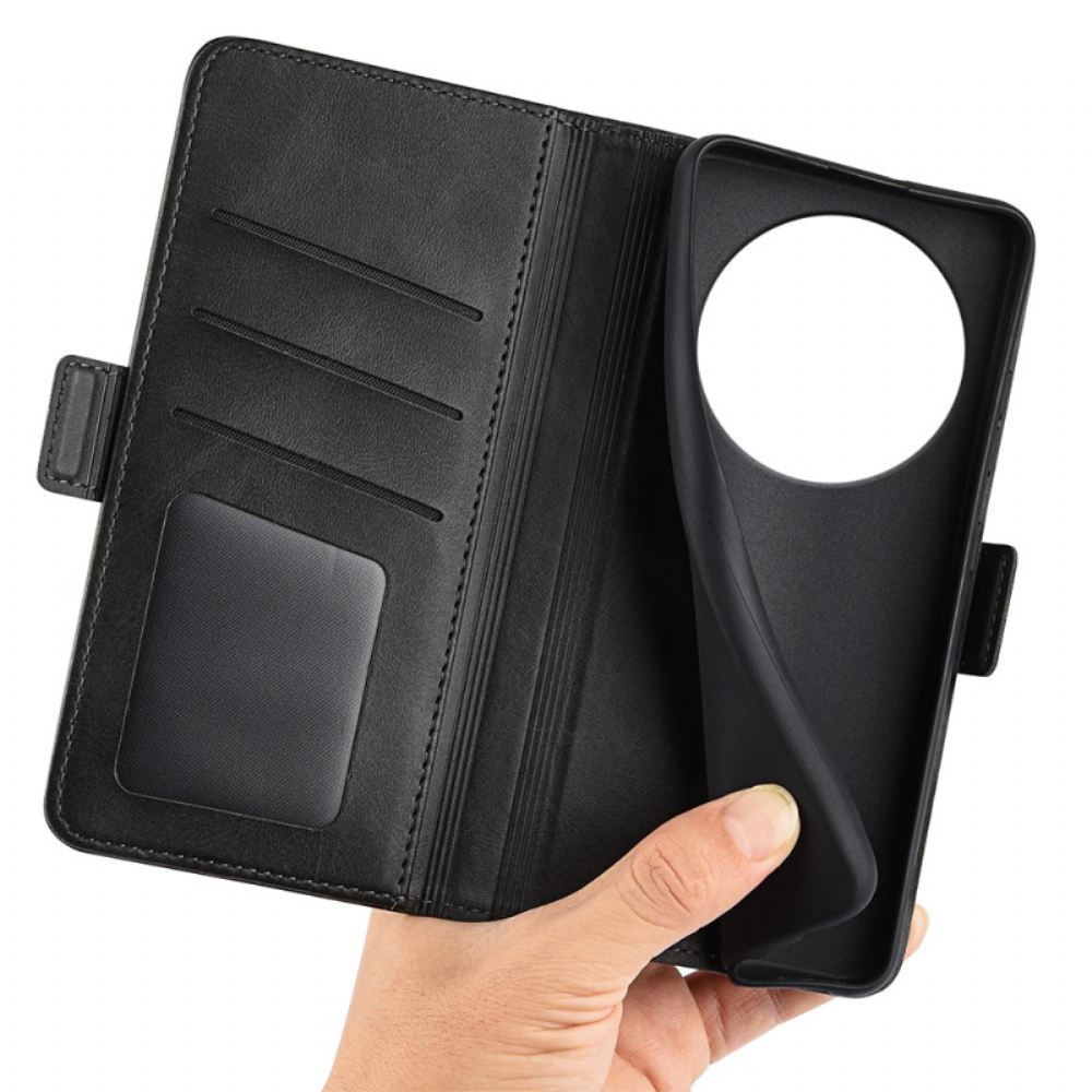 Kožený Kryt Poco C75 Dvojitá Spona