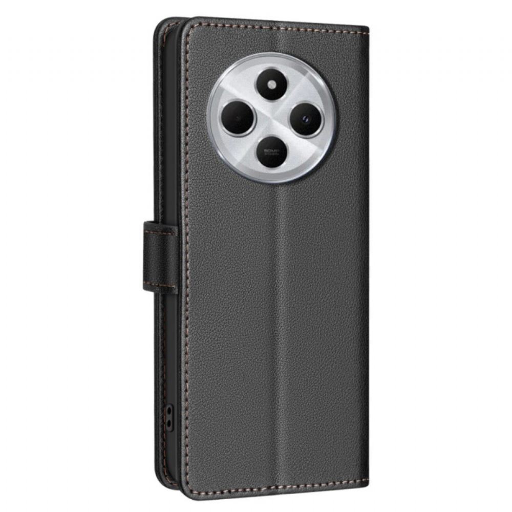 Kožený Kryt Poco C75 Rfid Blokování Barva Binfen