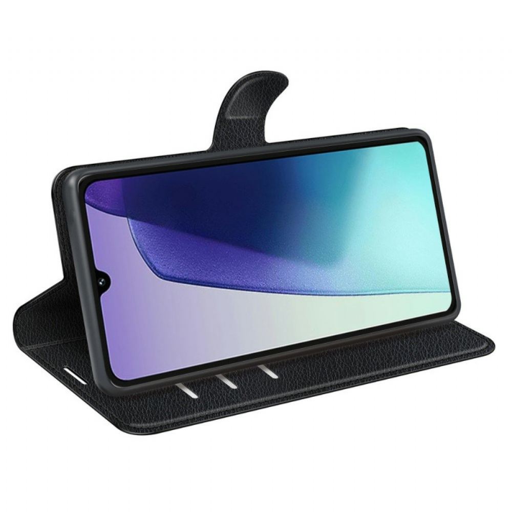 Kožený Kryt Poco C75 Umělá Kůže Liči