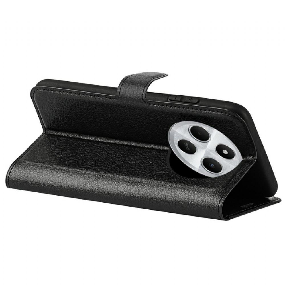 Kožený Kryt Poco C75 Umělá Kůže Liči