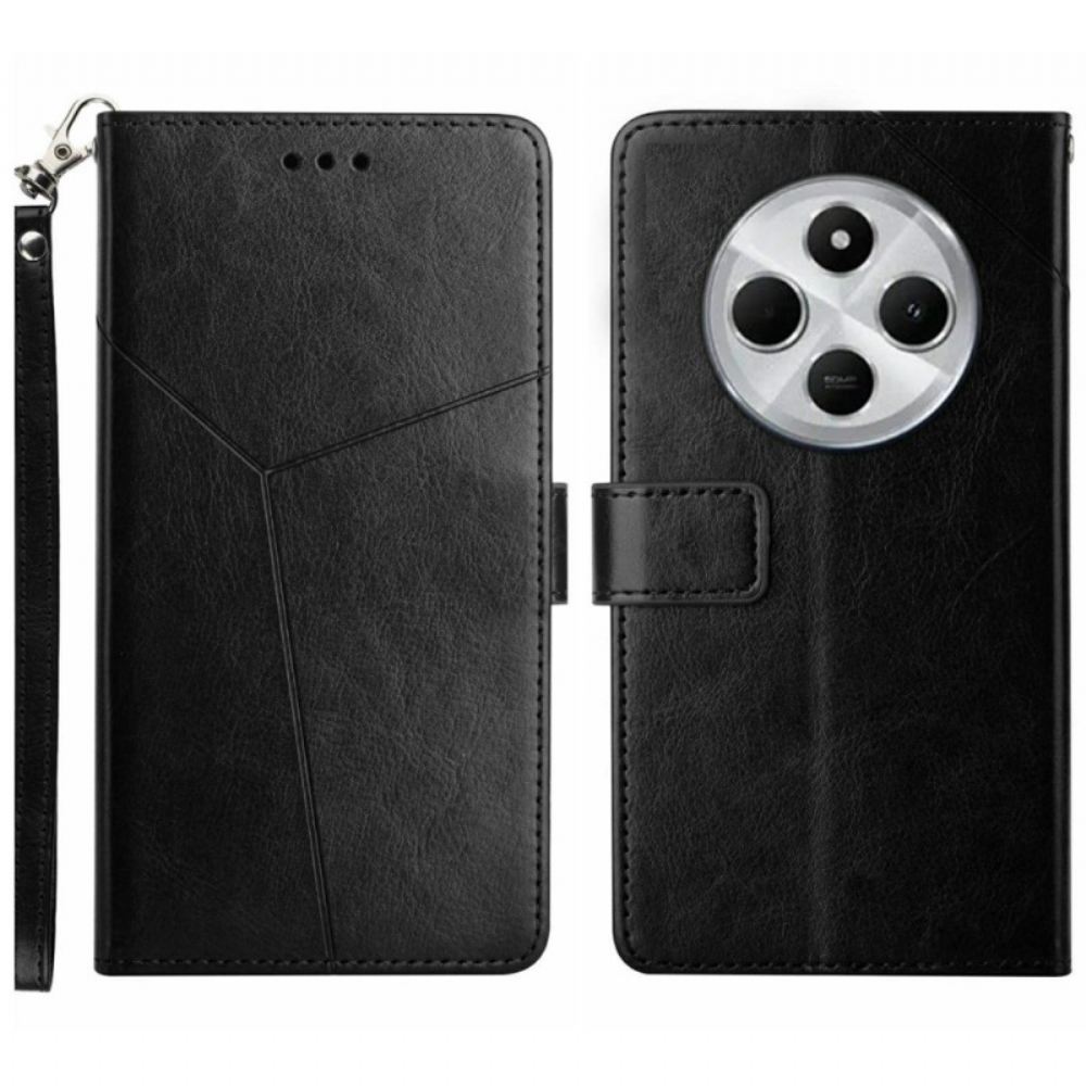 Kožený Kryt Poco C75 Y Design S Popruhem