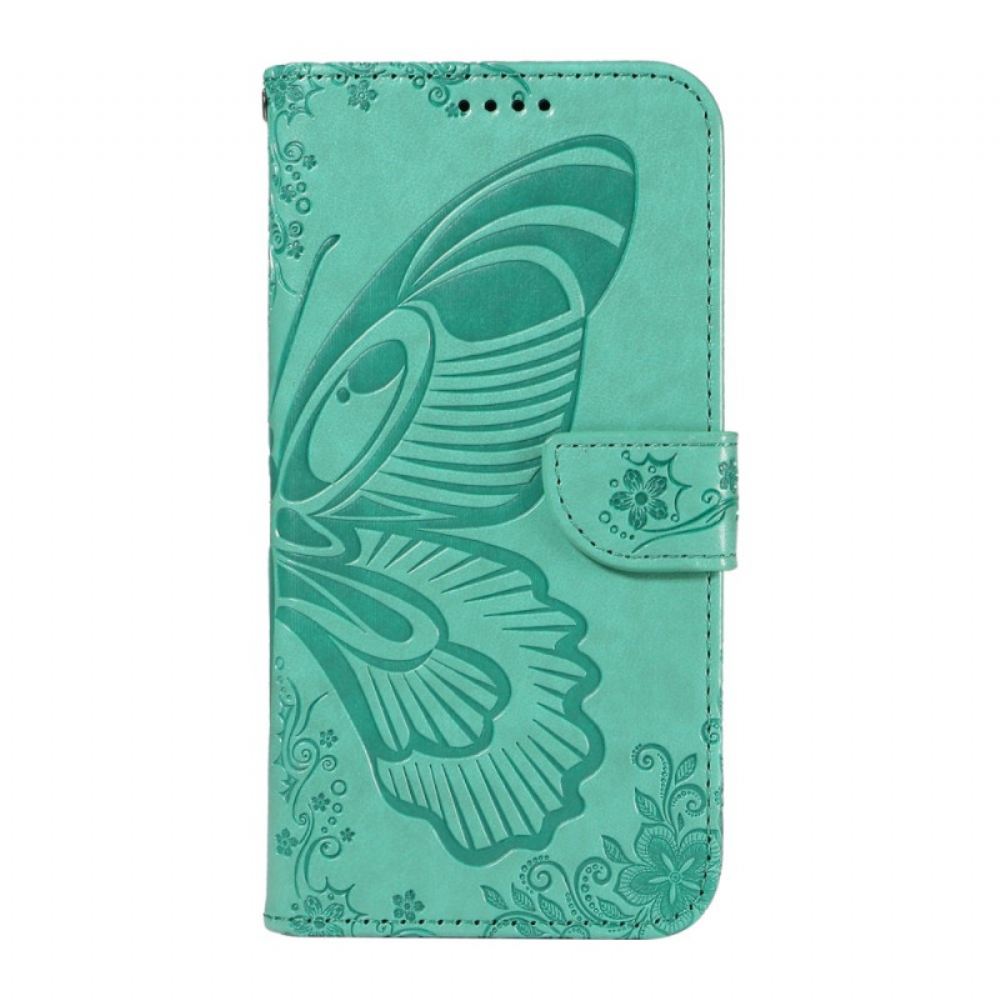 Peněženková Pouzdra Poco C75 Grafický Motýl