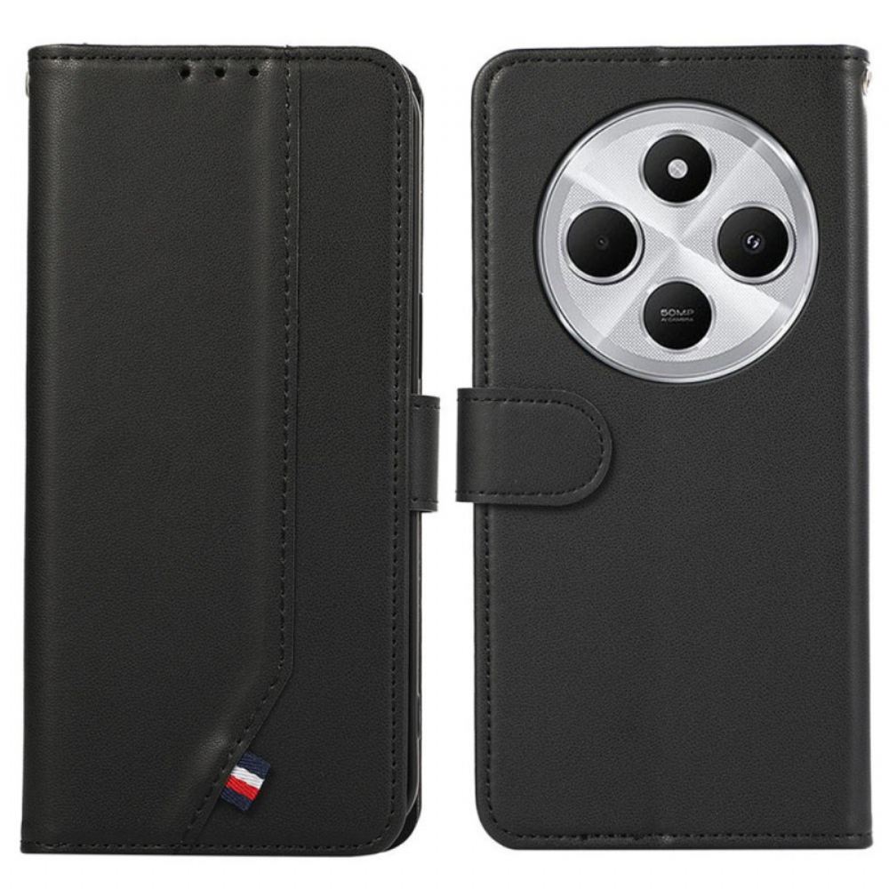 Peněženková Pouzdra Poco C75 Kryty Na Mobil Rfid Ochrana 3 Sloty Na Karty