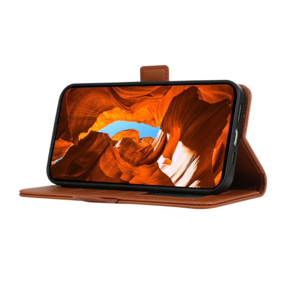 Peněženková Pouzdra Poco C75 Kryty Na Mobil Rfid Ochrana