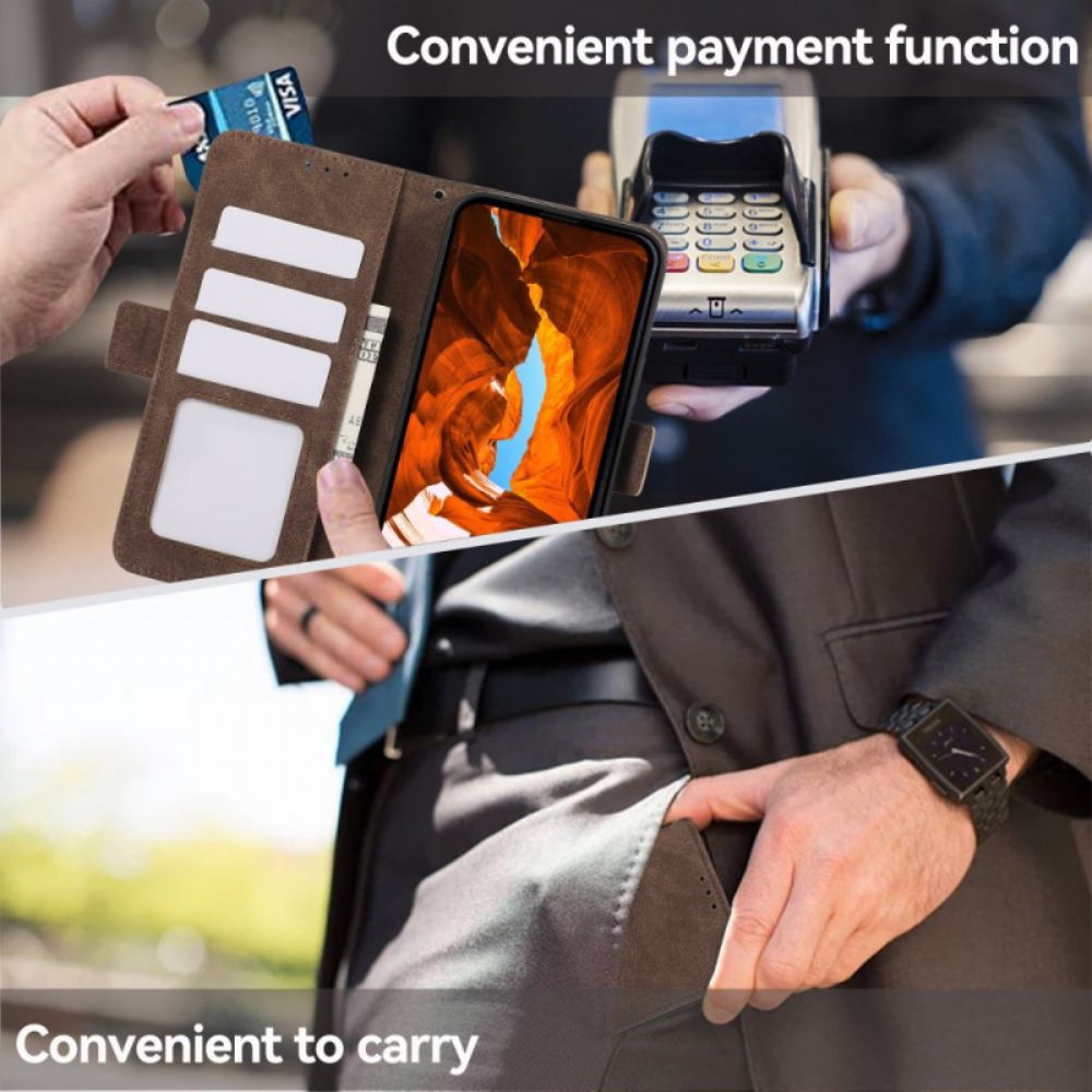 Peněženková Pouzdra Poco C75 Kryty Na Mobil Vintage Abeel