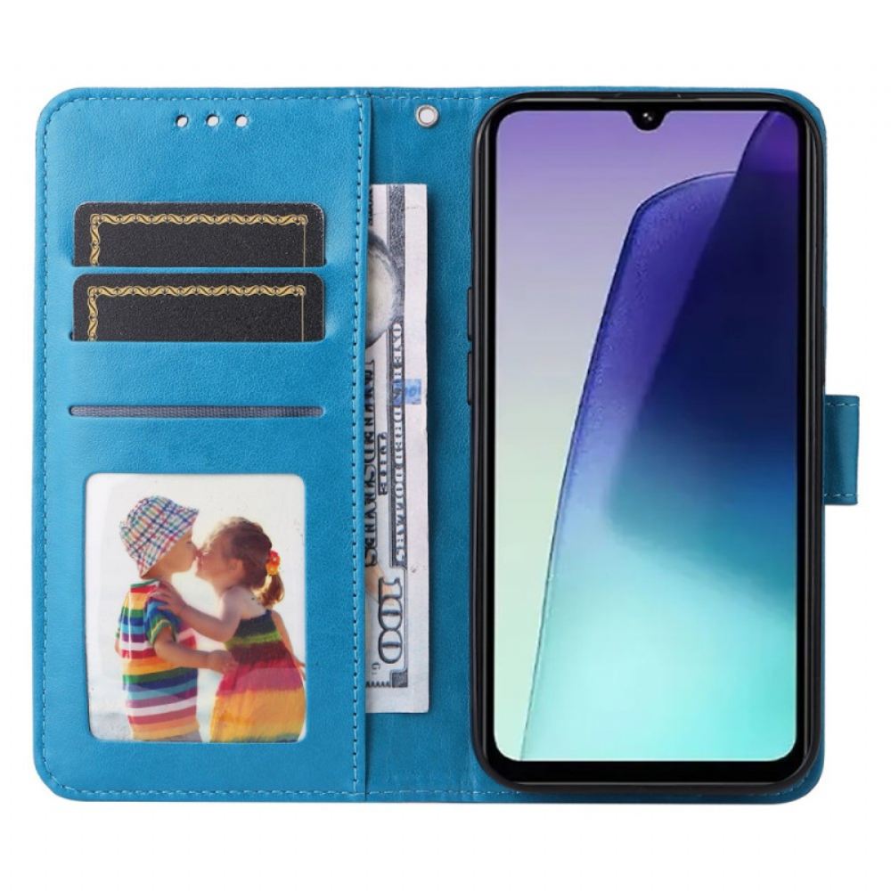 Peněženková Pouzdra Poco C75 Slunečnicový Vzor S Popruhem