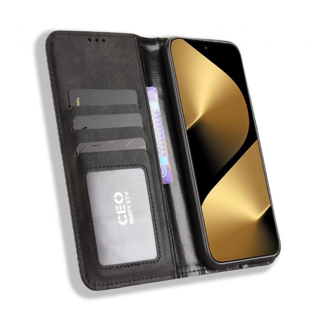 Kožené Pouzdro Huawei Pura 80 Pro Vintage Okraj