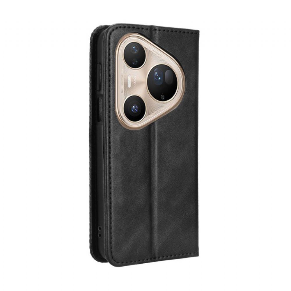 Kožené Pouzdro Huawei Pura 80 Pro Vintage Okraj