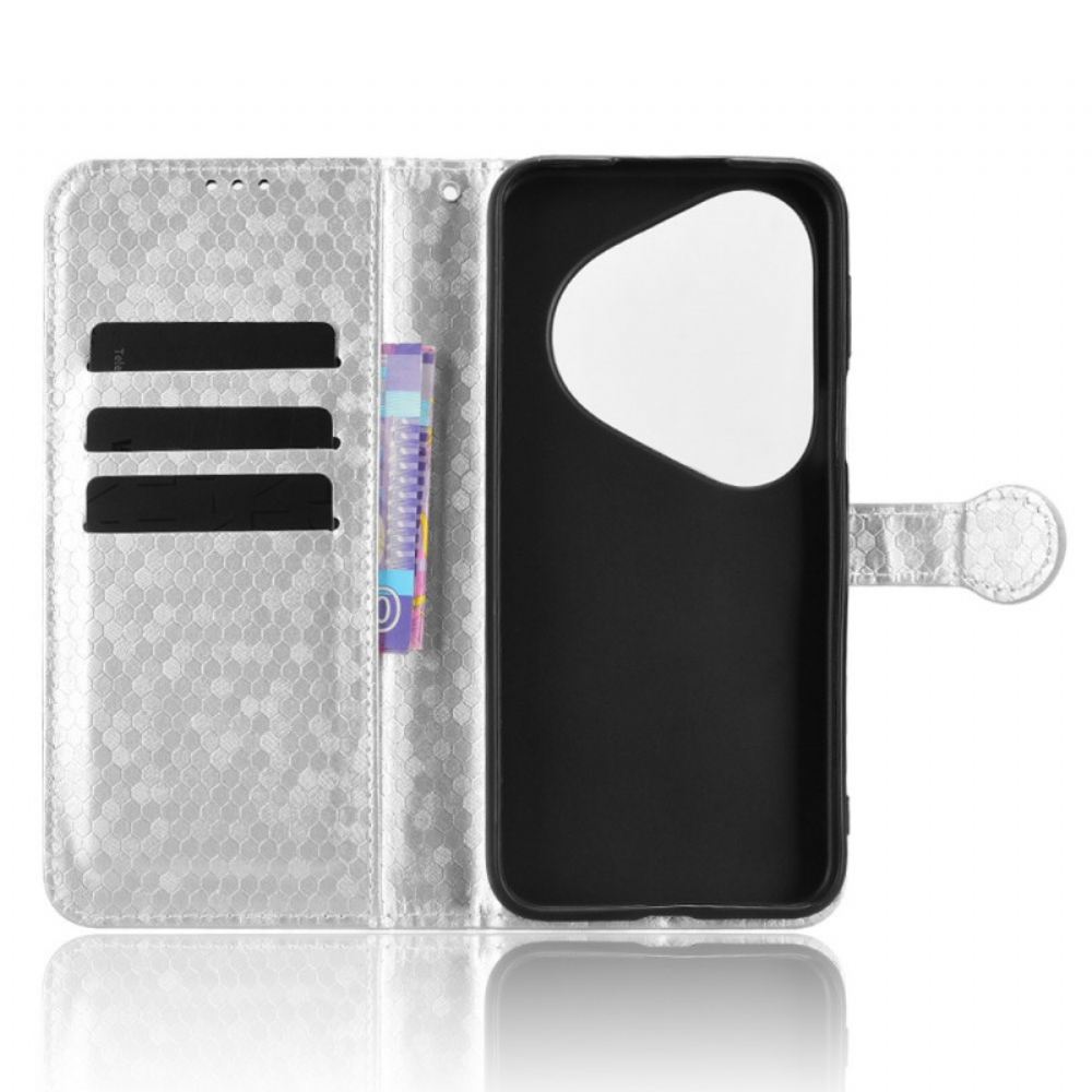 Kožený Kryt Huawei Pura 80 Pro Třpytivé Tečky