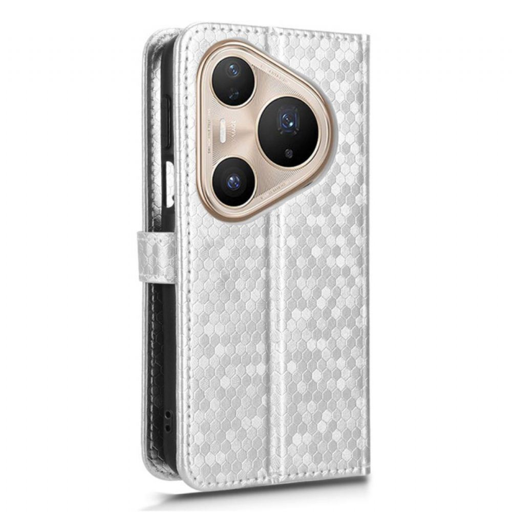 Kožený Kryt Huawei Pura 80 Pro Třpytivé Tečky