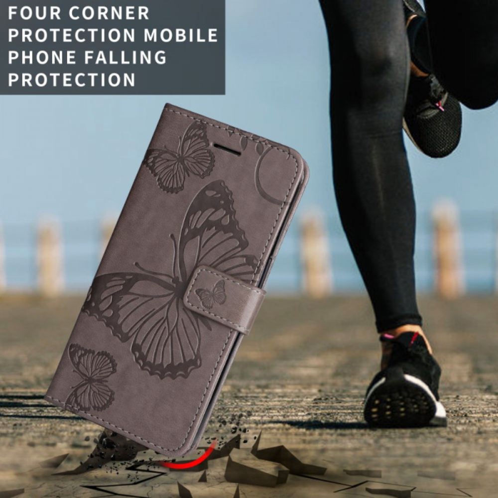 Kožený Kryt Na Huawei Pura 80 Pro Obří Motýli