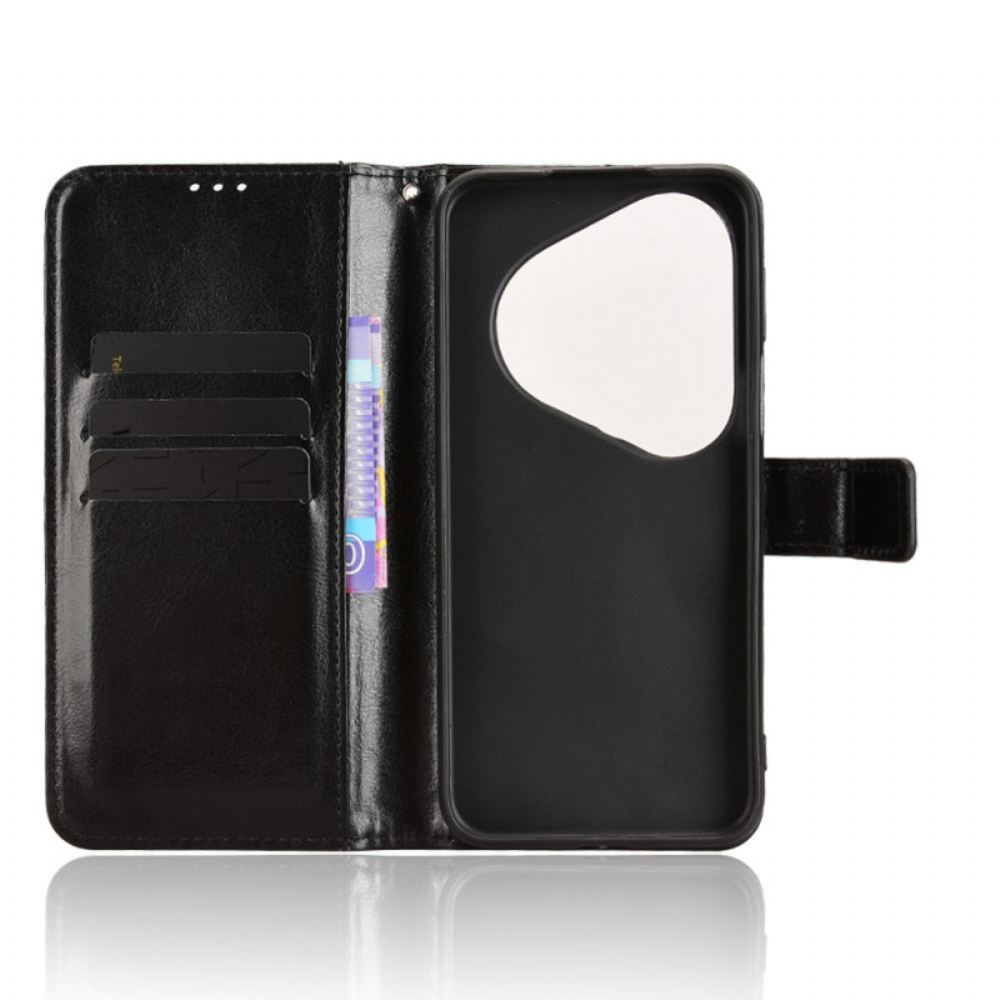 Kožený Kryt Na Huawei Pura 80 Pro Okázalá Umělá Kůže