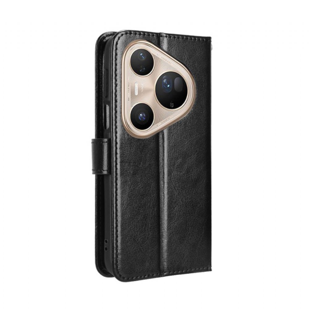 Kožený Kryt Na Huawei Pura 80 Pro Okázalá Umělá Kůže