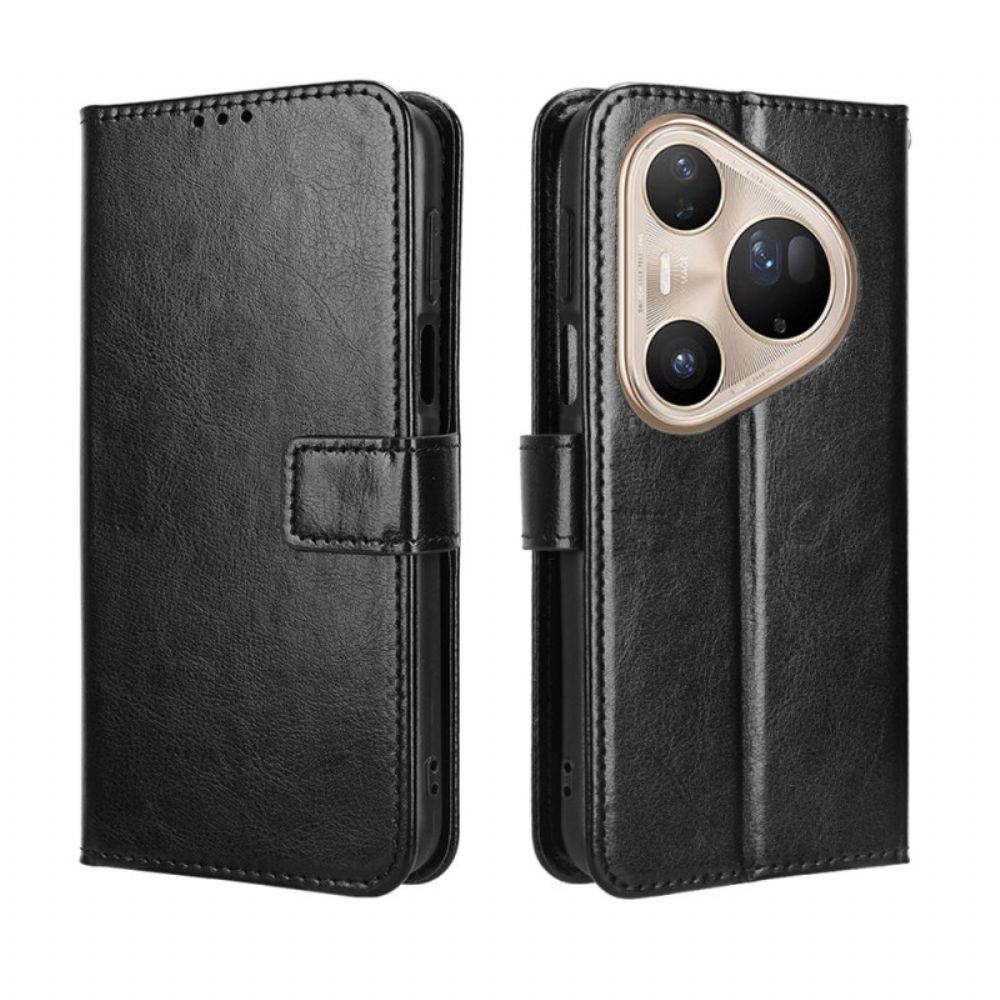 Kožený Kryt Na Huawei Pura 80 Pro Okázalá Umělá Kůže