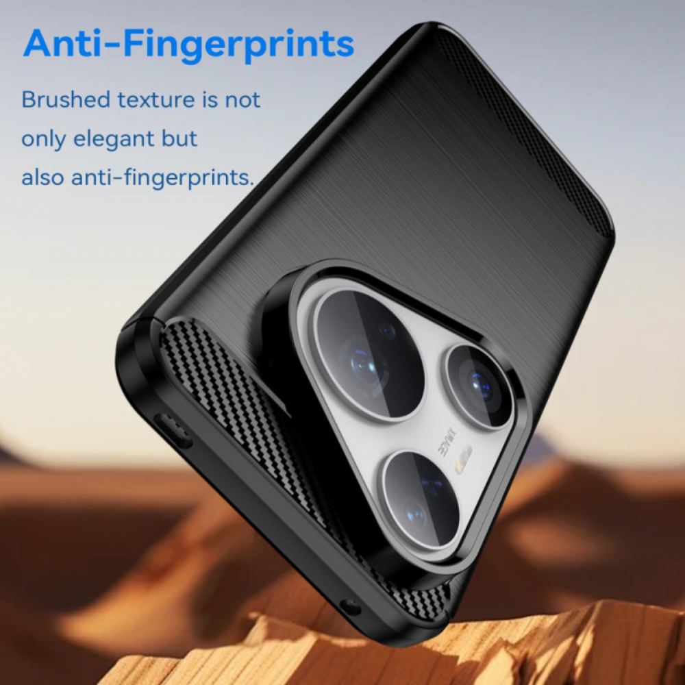 Kryt Huawei Pura 80 Pro Kartáčované Uhlíkové Vlákno