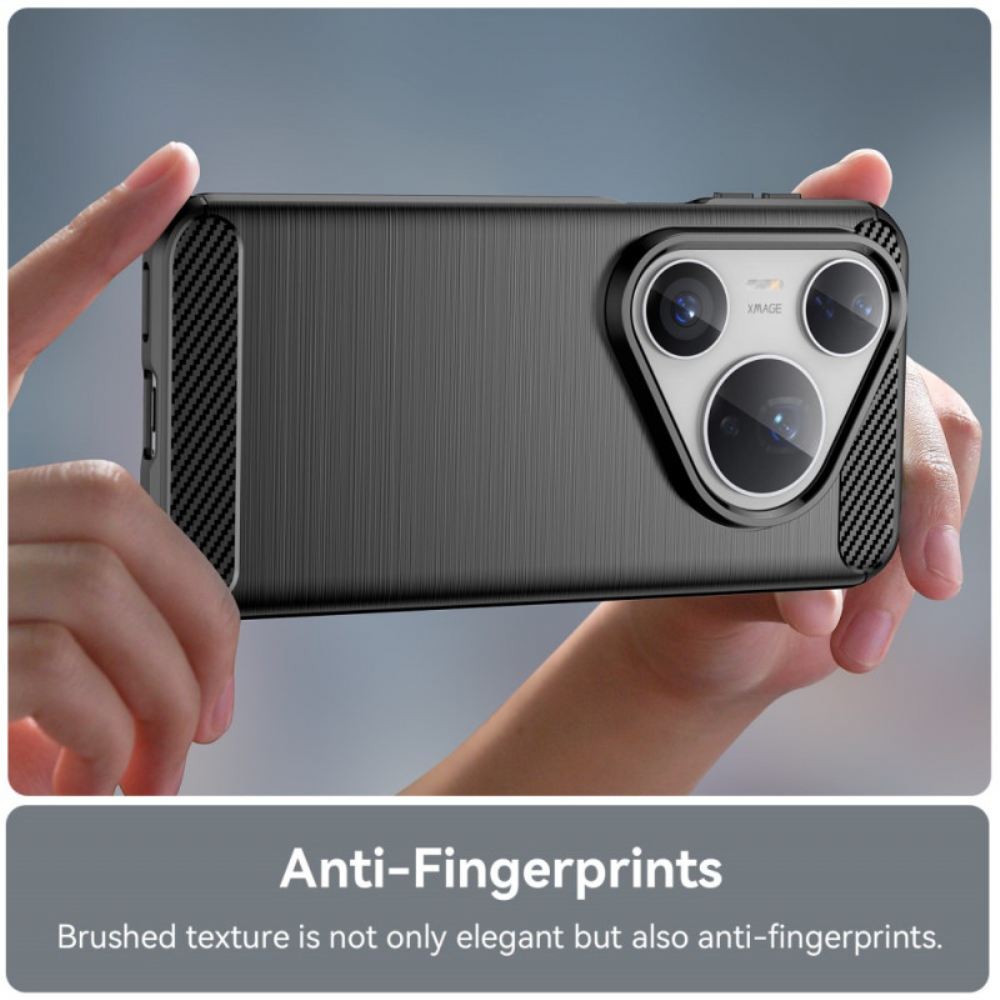Kryt Huawei Pura 80 Pro Kartáčované Uhlíkové Vlákno