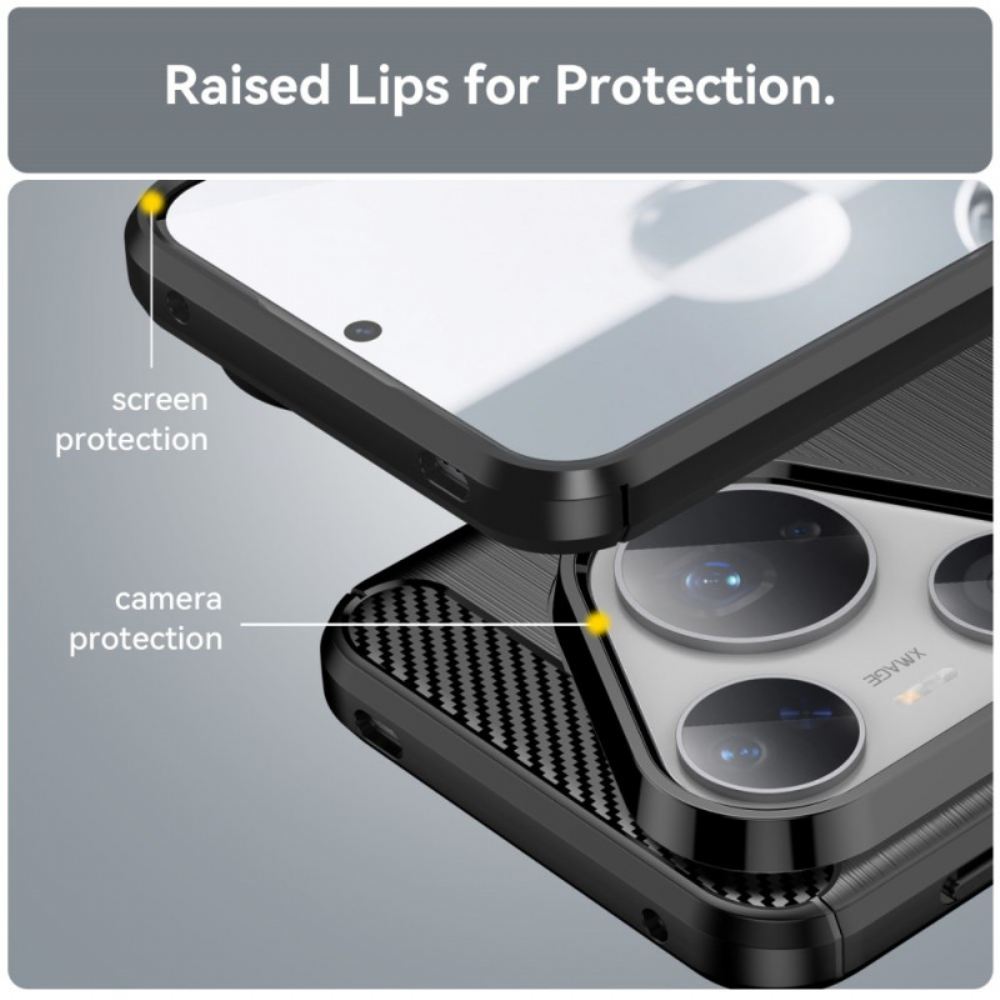 Kryt Huawei Pura 80 Pro Kartáčované Uhlíkové Vlákno