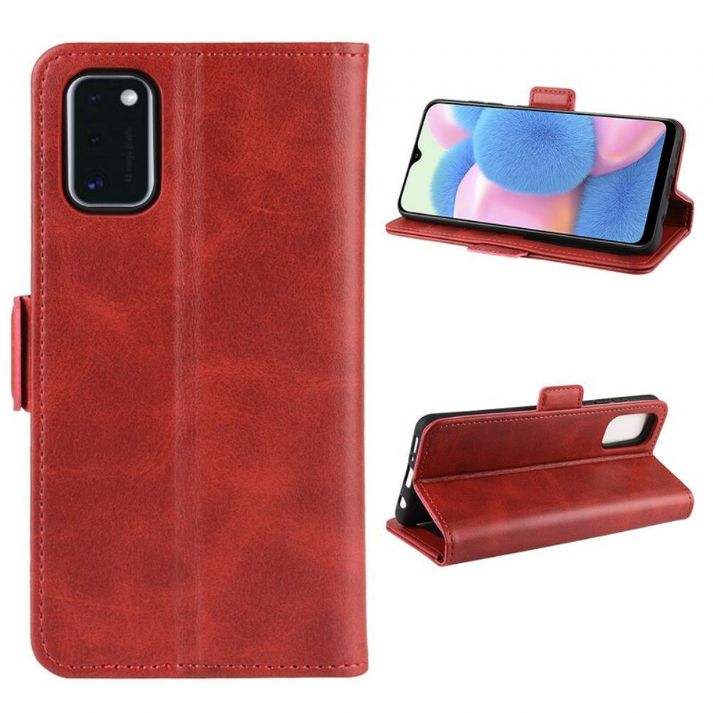 Flipové Pouzdro Na Samsung Galaxy A41 Kožené Pouzdro Vintage Dvojitá Klapka