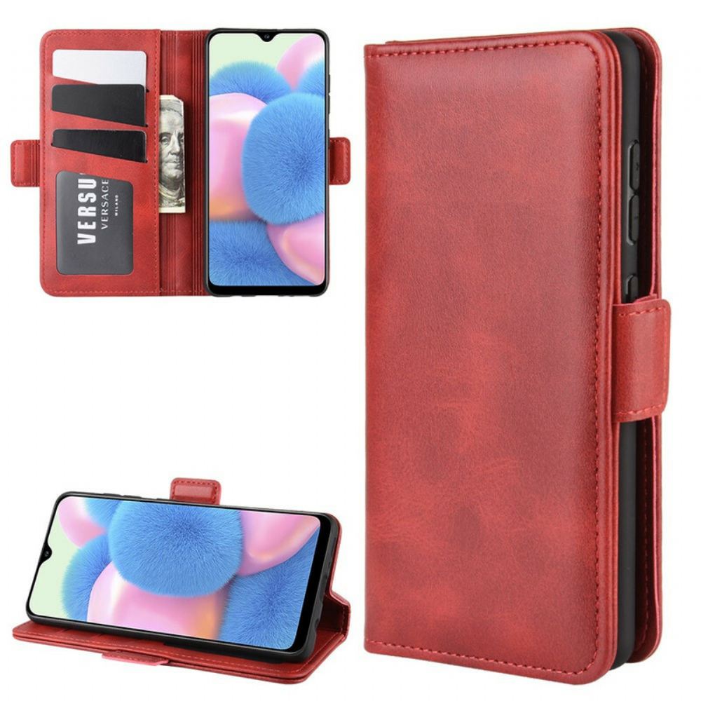 Flipové Pouzdro Na Samsung Galaxy A41 Kožené Pouzdro Vintage Dvojitá Klapka