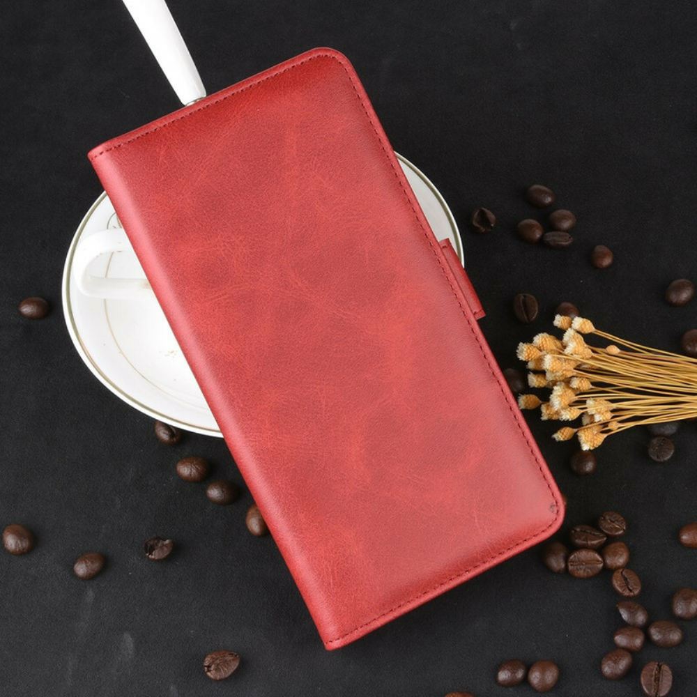 Flipové Pouzdro Na Samsung Galaxy A41 Kožené Pouzdro Vintage Dvojitá Klapka