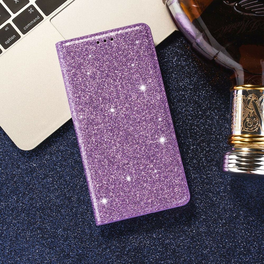 Kryty Na Mobil Na Samsung Galaxy A41 Flipové Pouzdro Styl Flitrů