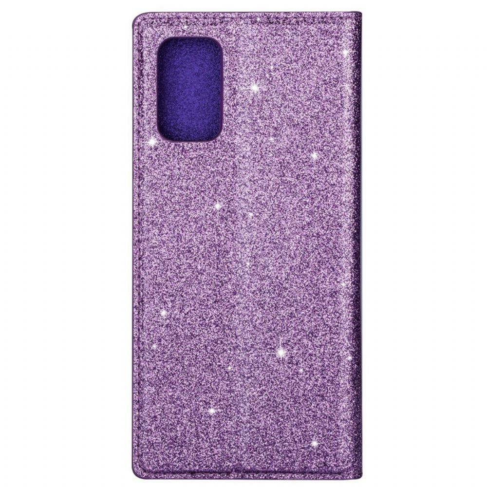 Kryty Na Mobil Na Samsung Galaxy A41 Flipové Pouzdro Styl Flitrů
