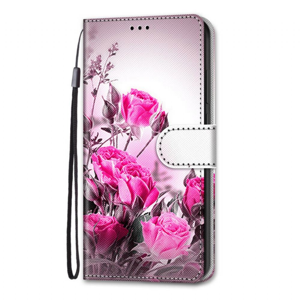 Flipové Pouzdro Na Samsung Galaxy S21 5G Kouzelné Květiny