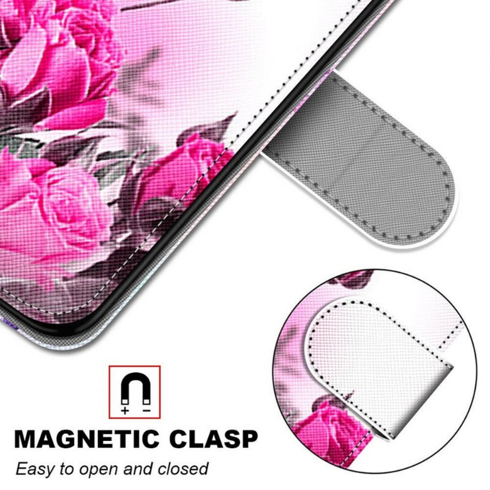 Flipové Pouzdro Na Samsung Galaxy S21 5G Kouzelné Květiny