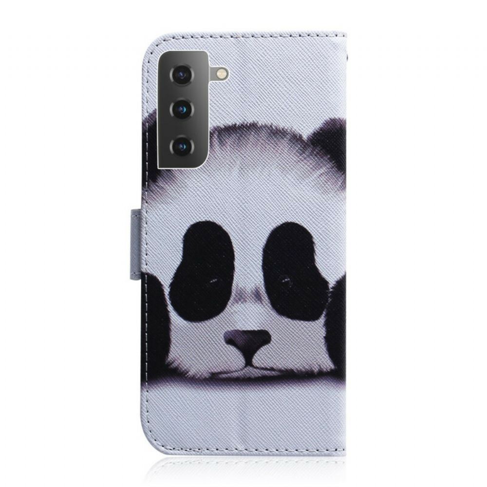 Flipové Pouzdro Na Samsung Galaxy S21 5G Tvář Pandy